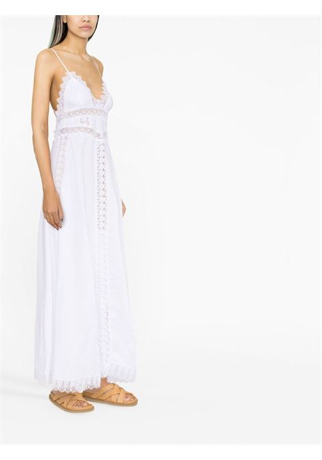 White embroidered V-neck maxi dress - CHARO RUIZ women CHARO RUIZ IBIZA 1989 | 201626WHT